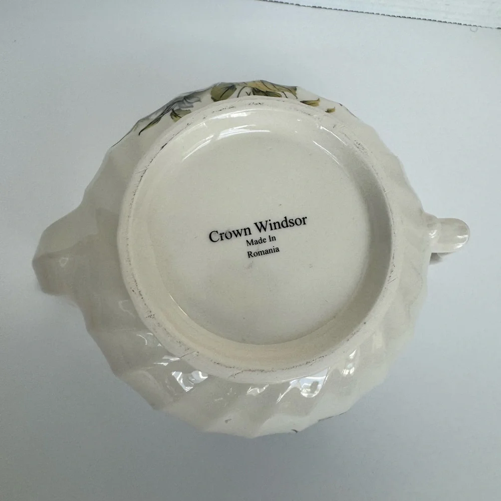 Vintage Crown Windsor Floral Teapot – Purple Pansy Design, Gold Trim (Romania - Picture 9 of 10